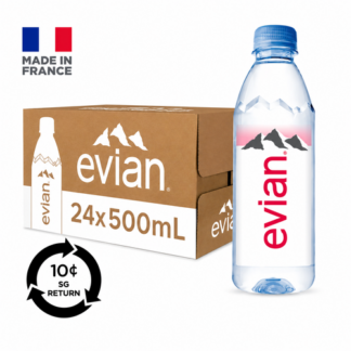 Evian Natural Mineral Bottle Water